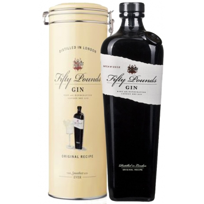 Fifty Pounds Gin, with metal case 1